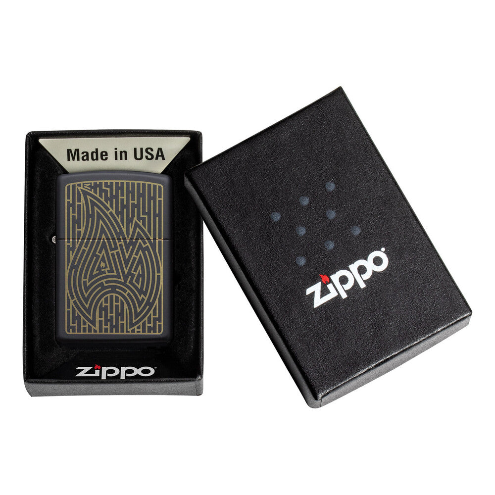 Zippo Lighter - Maze Design