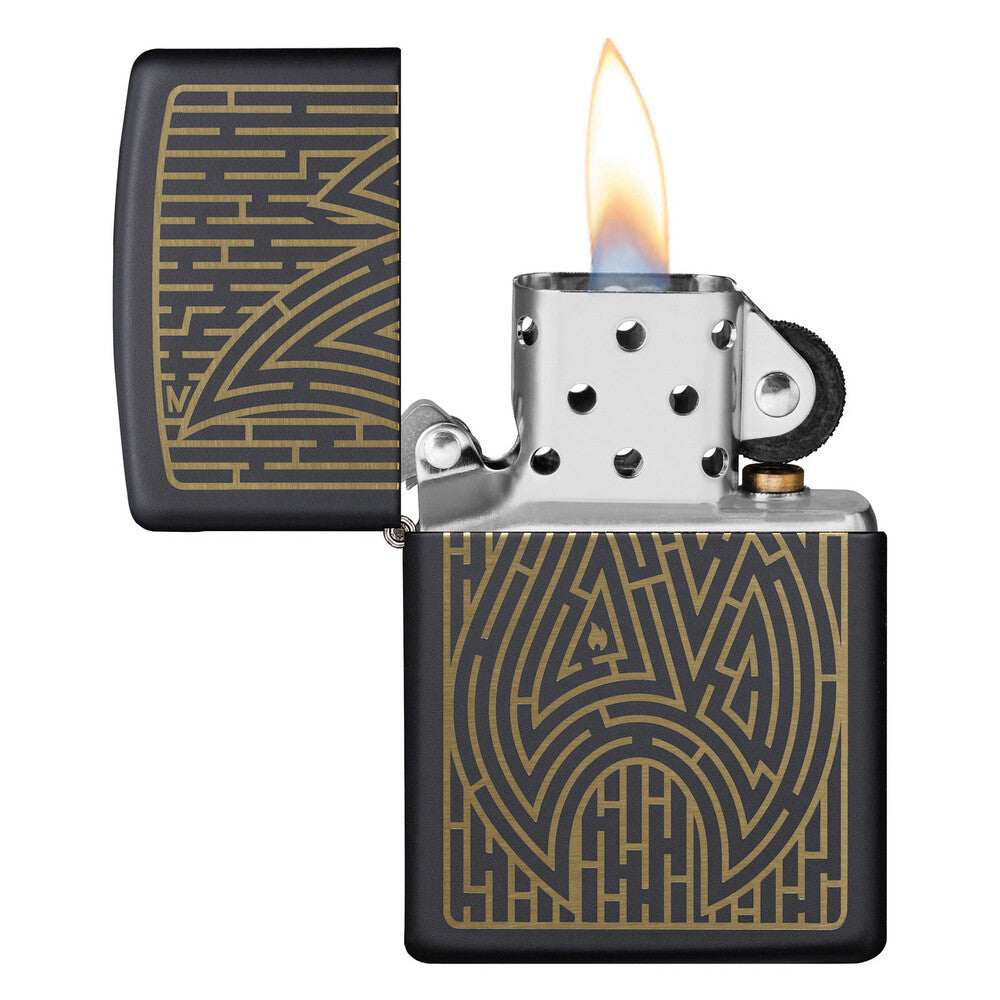 Zippo Lighter - Maze Design