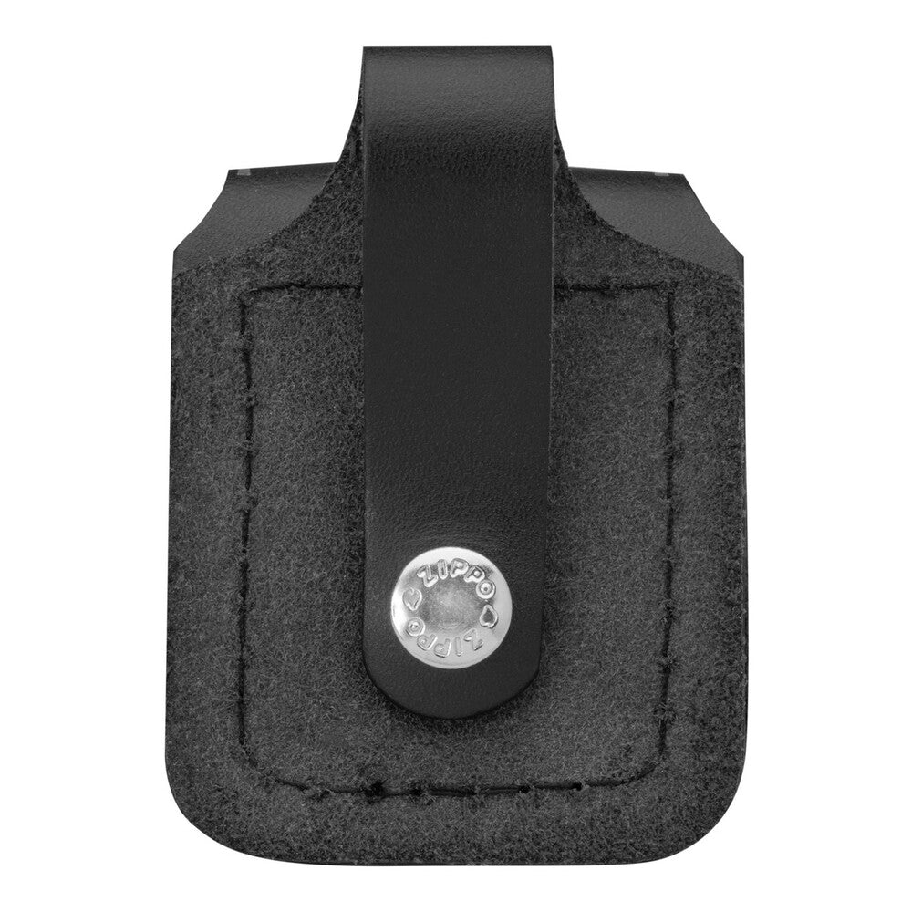 Zippo Pouch - Black Leather with Loop