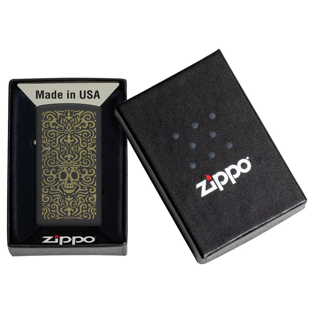 Zippo Lighter - Skull Filigree