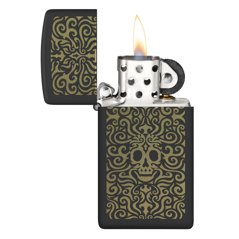 Zippo Lighter - Skull Filigree