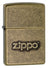 Zippo Lighter - Antique Brass Stamped Zippo