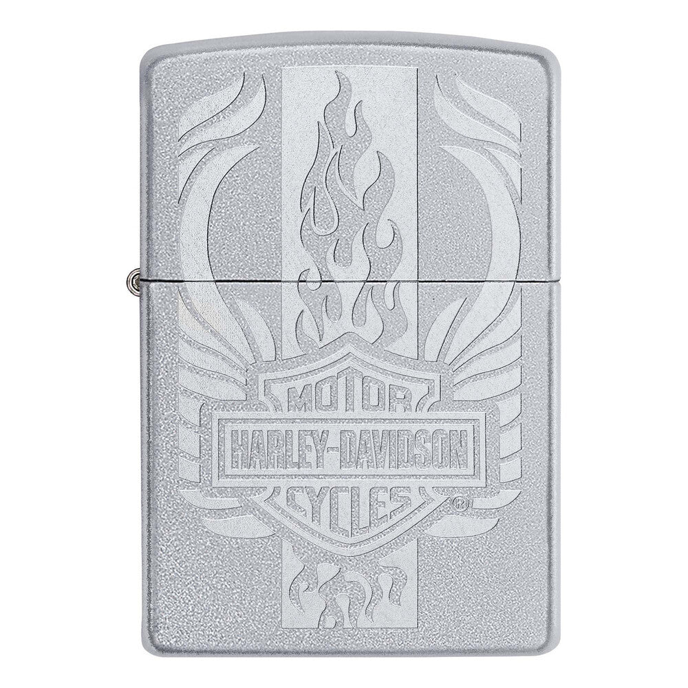 Zippo Lighter - Harley-Davidson Satin Chrome