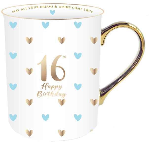 Sweet Heart Gold Handle Mug - 16th