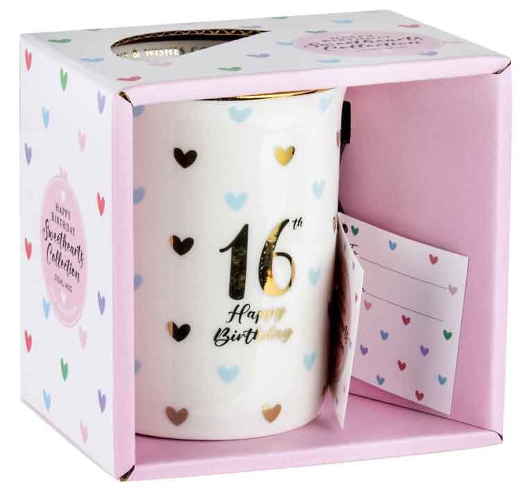 Sweet Heart Gold Handle Mug - 16th