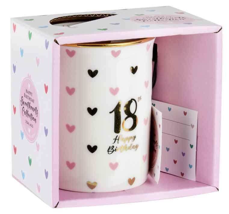 Sweet Heart Gold Handle Mug - 18th