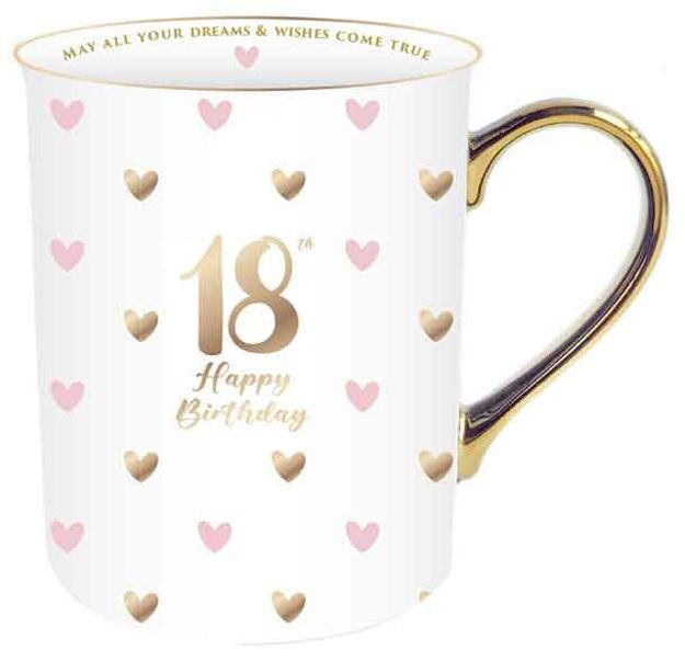 Sweet Heart Gold Handle Mug - 18th