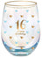 Sweet Heart Stemless Glass - 16th