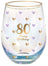 Sweet Heart Stemless Glass - 80th