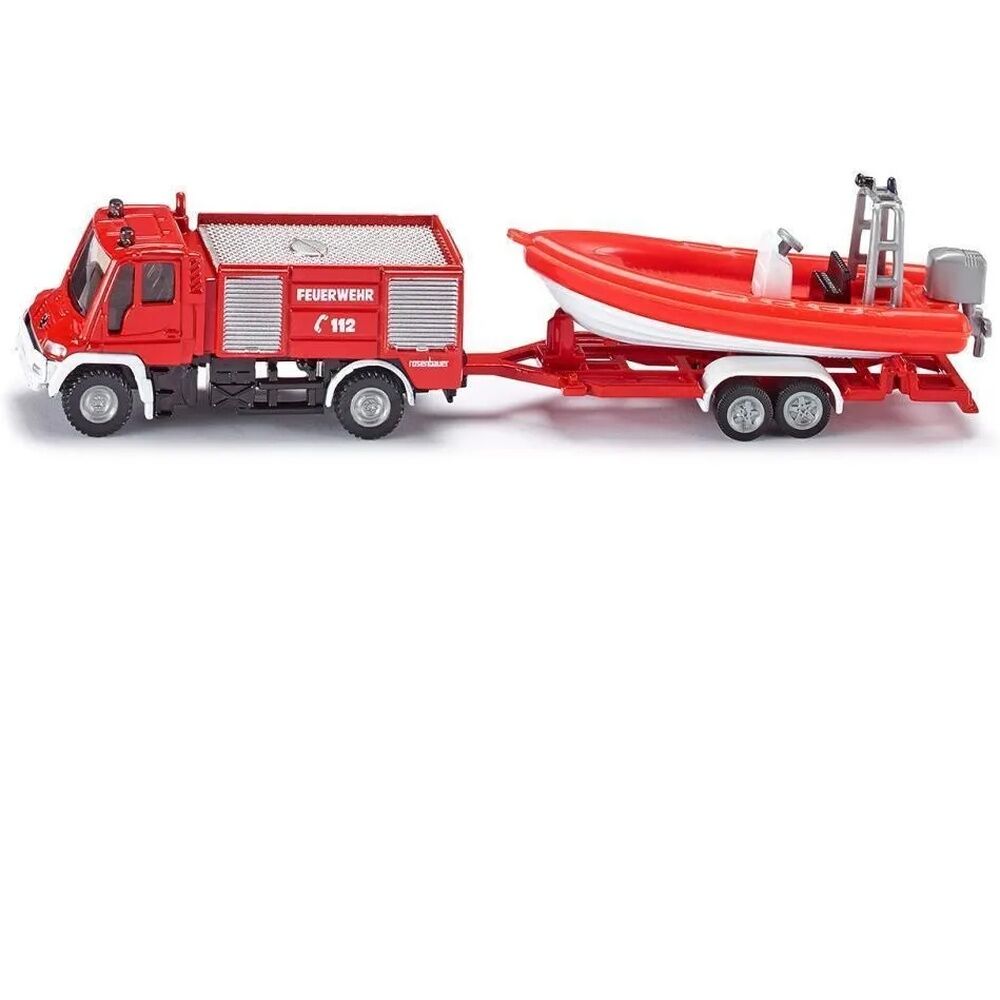 Siku Fire - Fire Engine With Boat