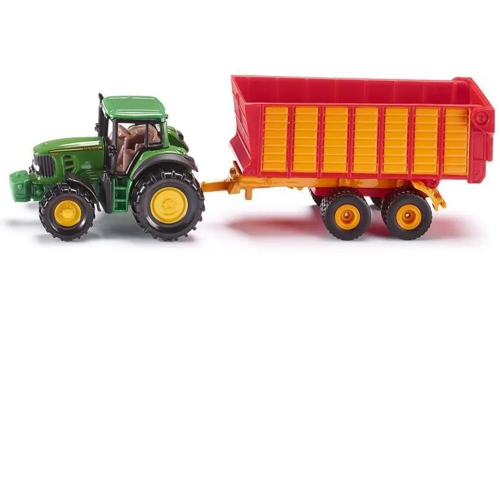 Siku Farmer - John Deere with Silage Trailer