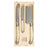 Jean Dubost Laguiole Simplicite - 3pc Cheese Set with Cleaver Ivory