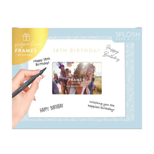 Splosh Signature Frame - 18th Birthday