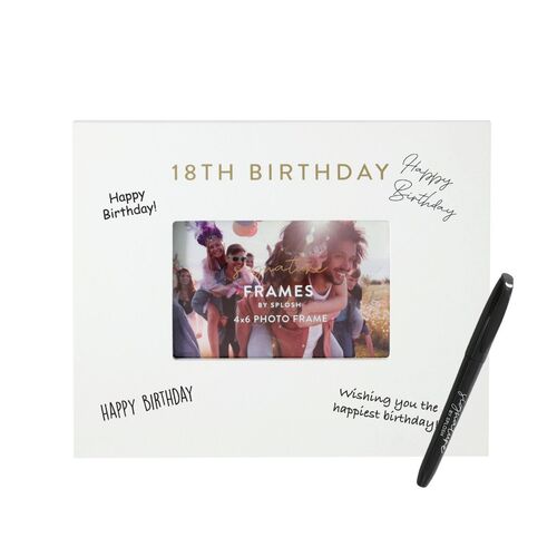 Splosh Signature Frame - 18th Birthday