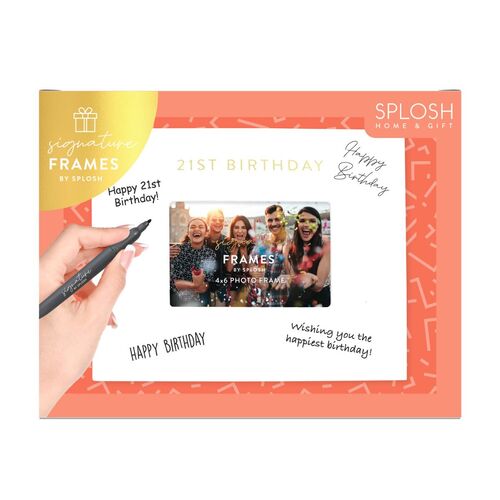 Splosh Signature Frame - 21st Birthday