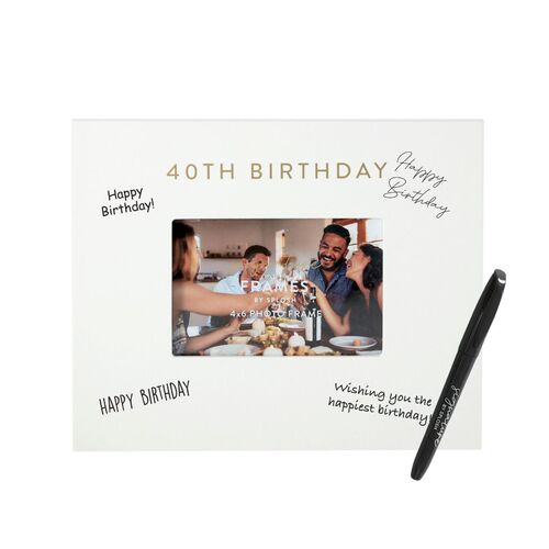 Splosh Signature Frame - 40th Birthday