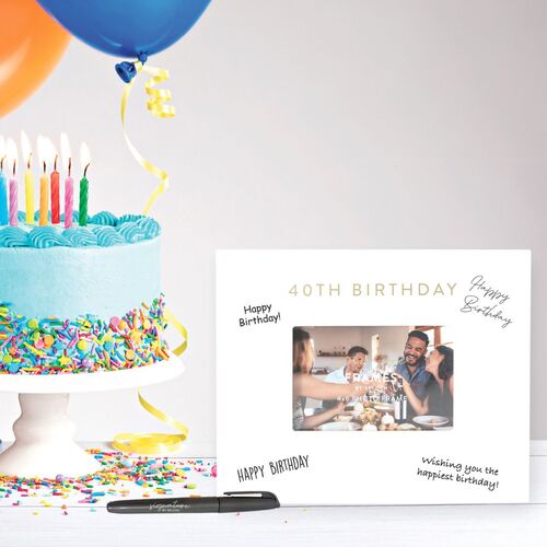 Splosh Signature Frame - 40th Birthday
