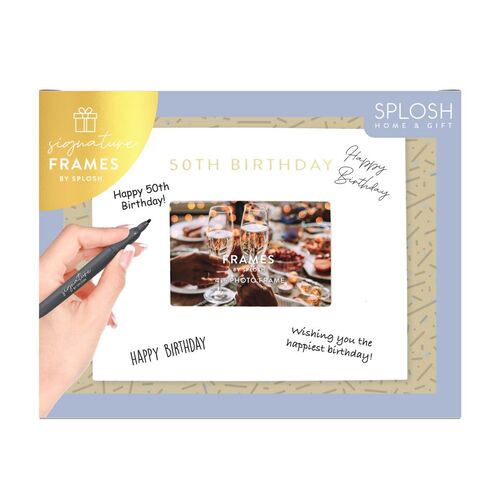 Splosh Signature Frame - 50th Birthday