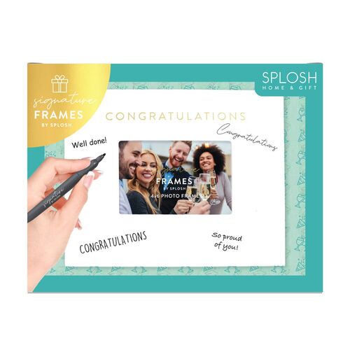 Splosh Signature Frame - Congratulations