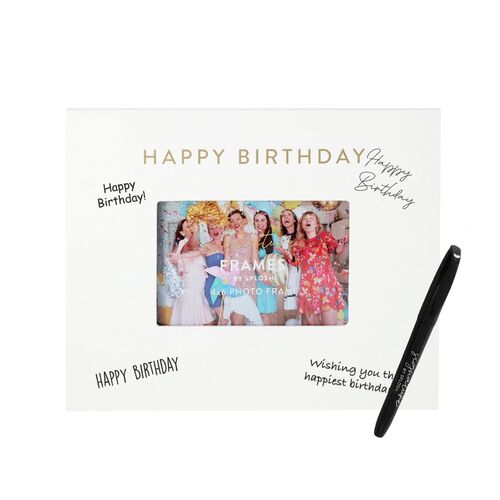 Splosh Signature Frame - Happy Birthday