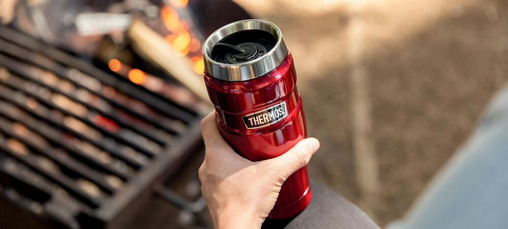 Thermos Stainless King Travel Tumbler 470ml Red