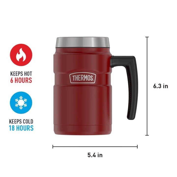 Thermos Stainless King Coffee Mug 470ml Red