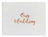 Rose Gold & White Wedding Guest Book - Our Wedding