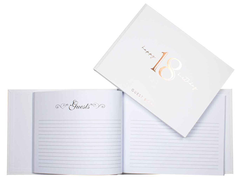 Rose Gold 18th Birthday Guest Book