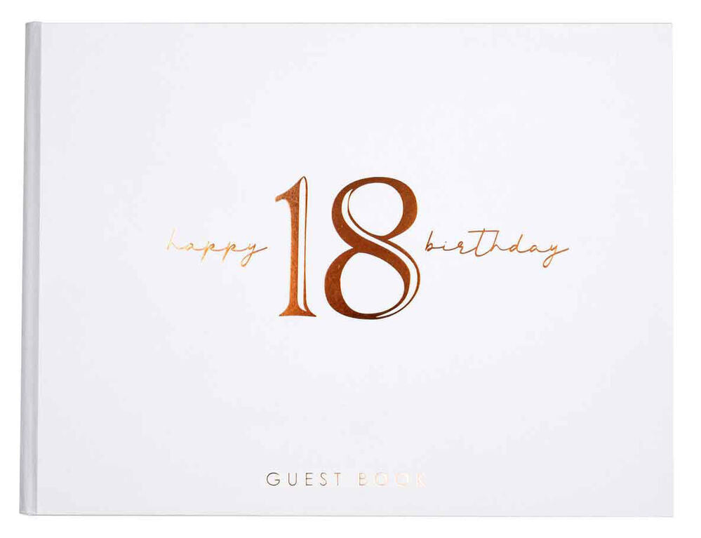 Rose Gold 18th Birthday Guest Book