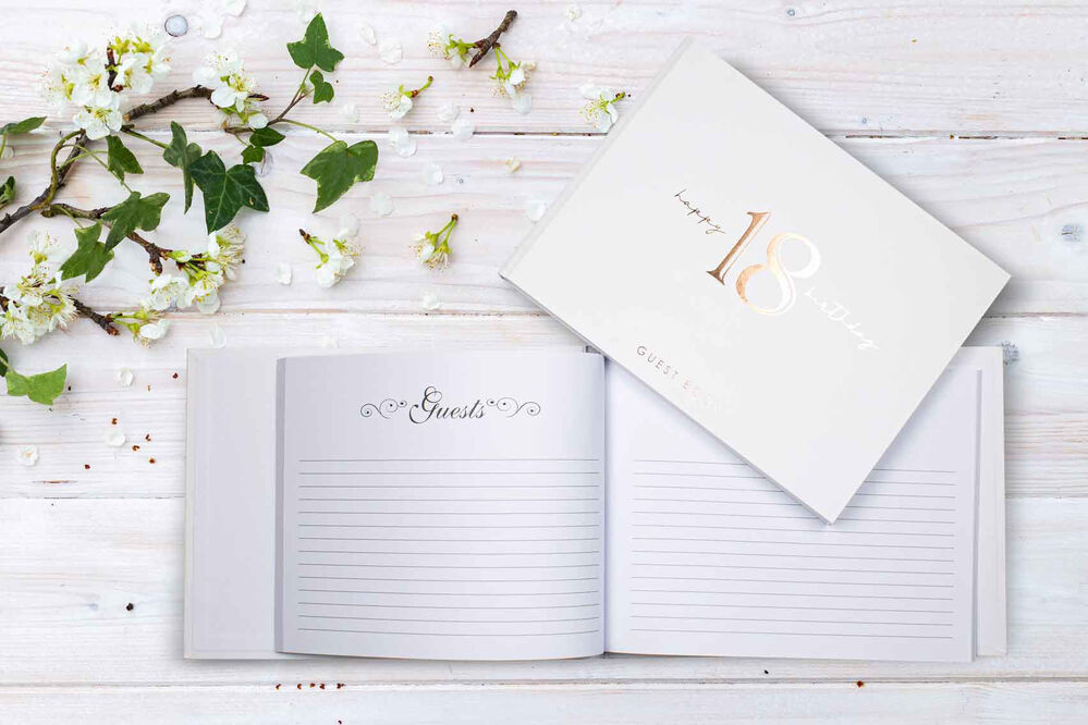 Rose Gold 18th Birthday Guest Book