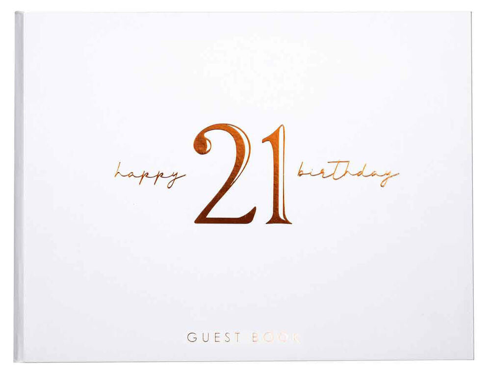 Rose Gold 21st Birthday Guest Book