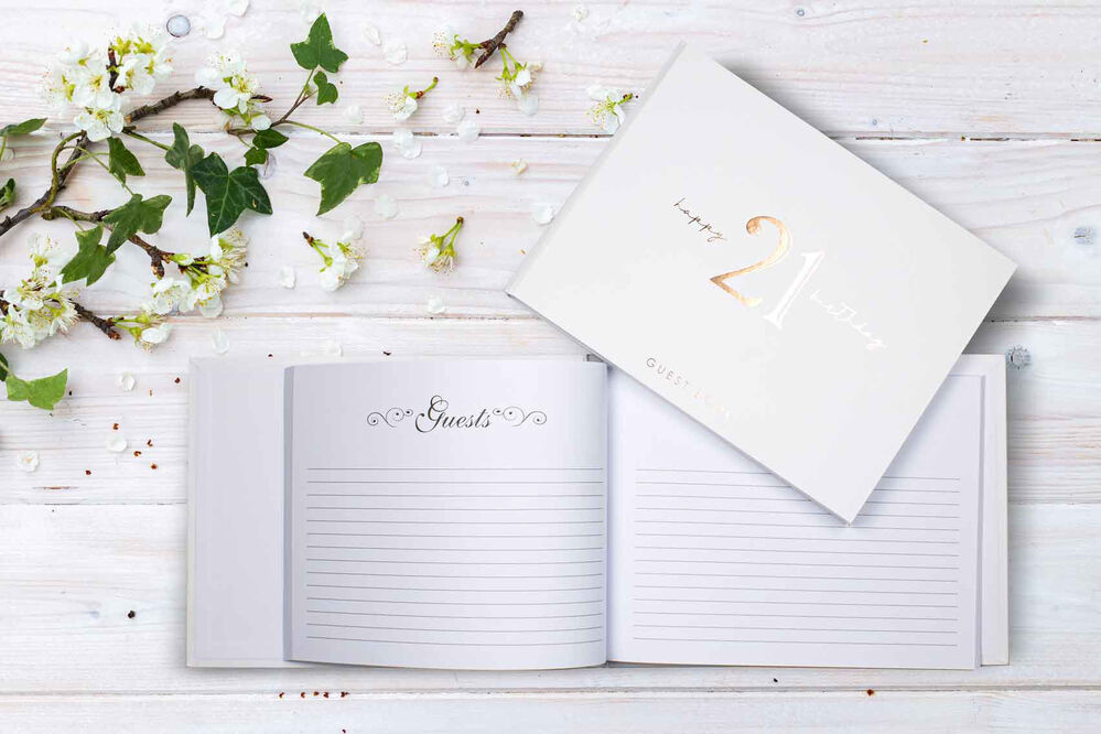 Rose Gold 21st Birthday Guest Book