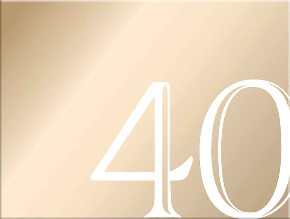 40th Birthday Rose Gold Guest Book