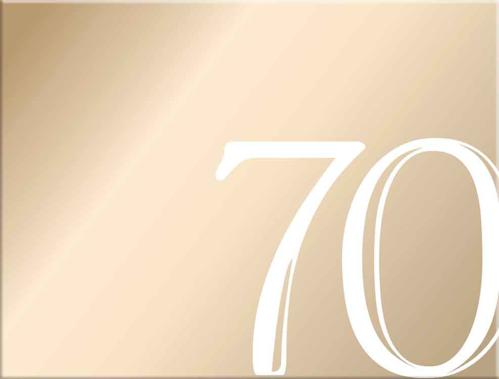 70th Birthday Rose Gold Guest Book