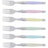 Jean Dubost Laguiole Simplicite - 12pc Steak Knife & Fork Set Pastels