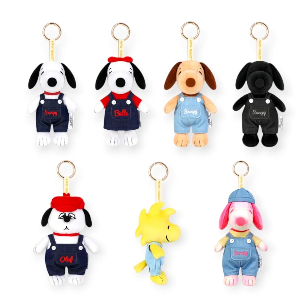 Peanuts - Peanuts x VIPO Denim Series Plush Keychain Blind Box