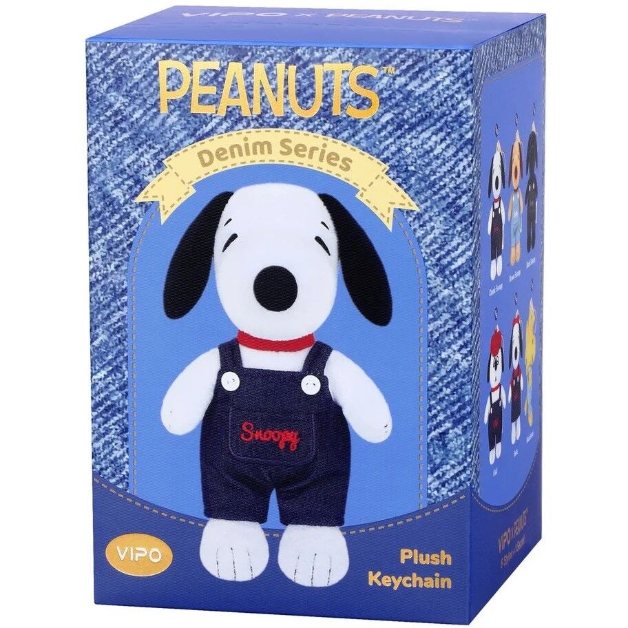 Peanuts - Peanuts x VIPO Denim Series Plush Keychain Blind Box