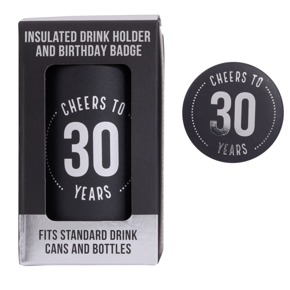 Splosh Celebration - 30th Insulated Drink Cooler & Badge Set