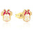 Couture Kingdom - Disney - Minnie Mouse Enamel Stud Earrings Gold