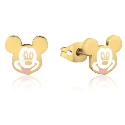 Disney Couture Kingdom - Mickey Mouse - Enamel Stud Earrings Gold