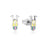 Couture Kingdom - Disney - Stainless Steel Pluto Enamel Stud Earrings