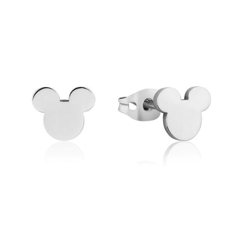 Couture Kingdom - Disney - Stainless Steel Mickey Mouse Silhouette Stud Earrings