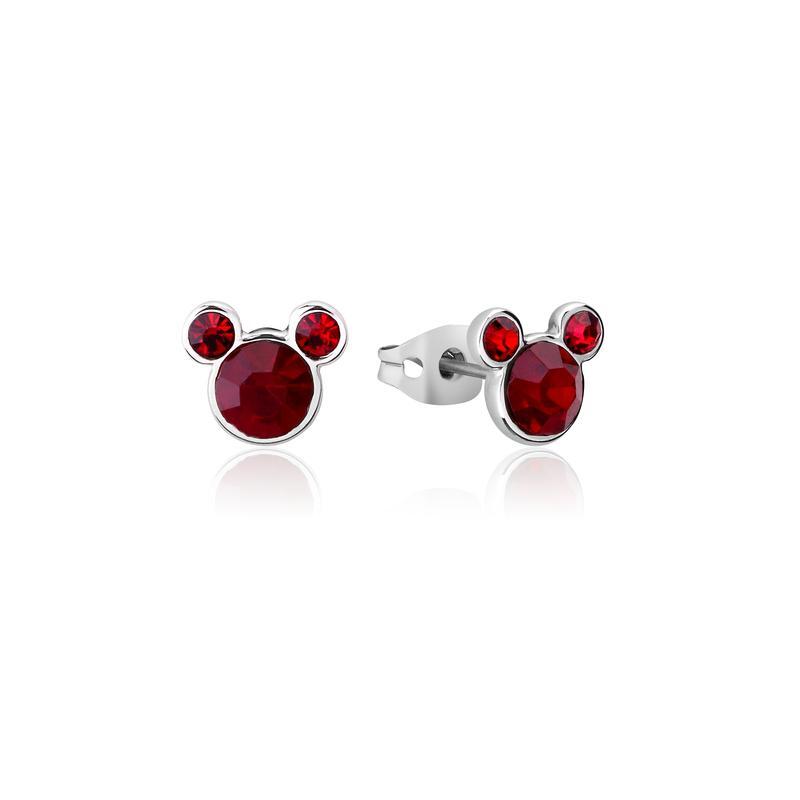 Couture Kingdom - Disney - Stainless Steel Mickey January Birthstone Stud Earrings