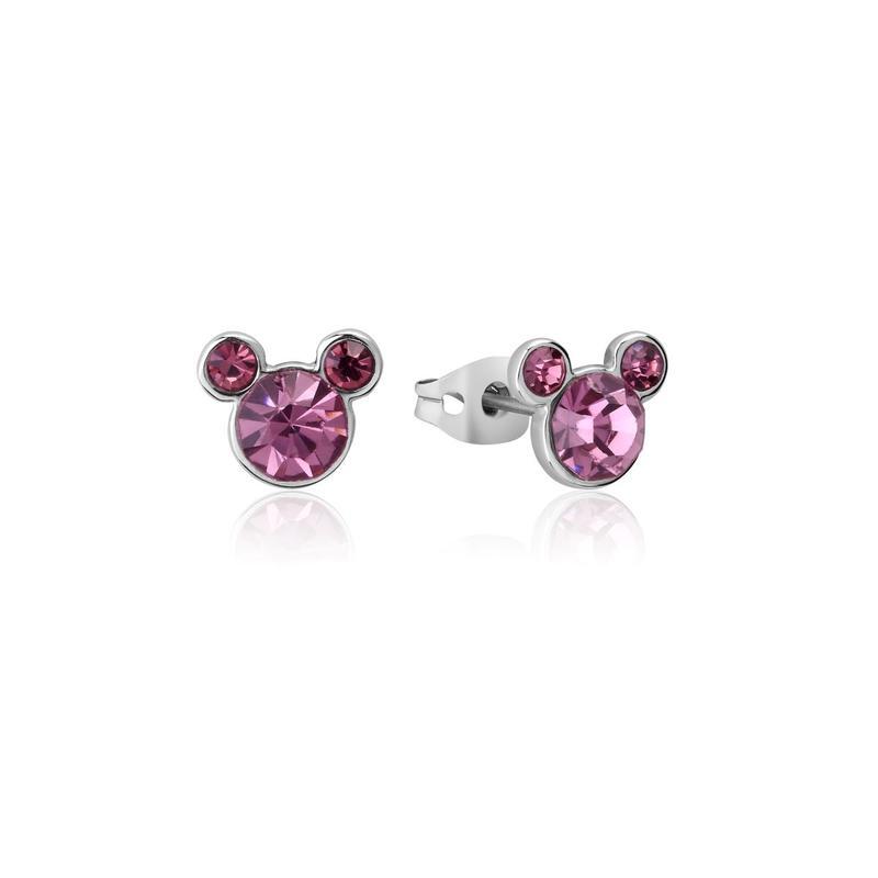 Couture Kingdom - Disney - Stainless Steel Mickey June Birthstone Stud Earrings
