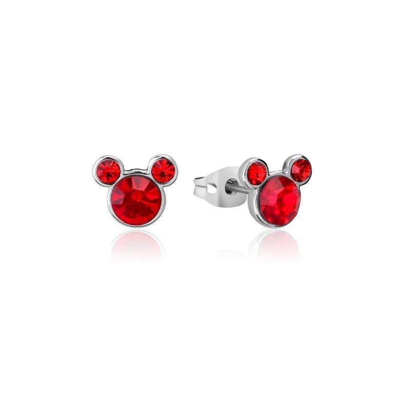 Couture Kingdom - Disney - Stainless Steel Mickey July Birthstone Stud Earrings
