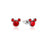 Couture Kingdom - Disney - Stainless Steel Mickey July Birthstone Stud Earrings