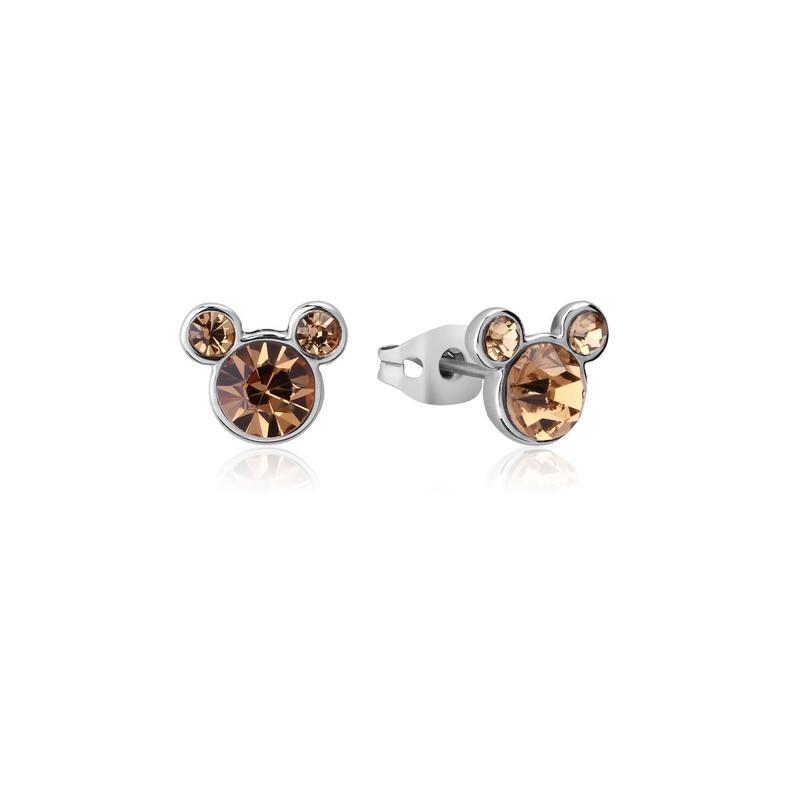 Couture Kingdom - Disney - Stainless Steel Mickey November Birthstone Stud Earrings