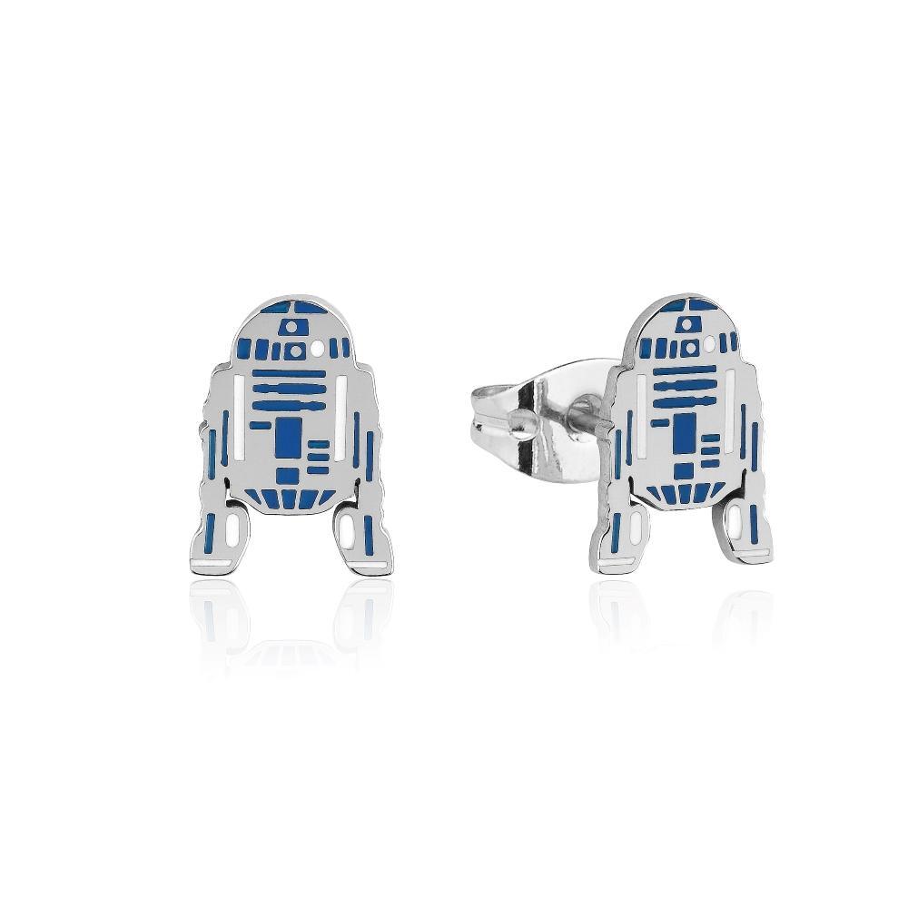 Disney Couture Kingdom - Star Wars - R2-D2 Enamel Stud Earrings
