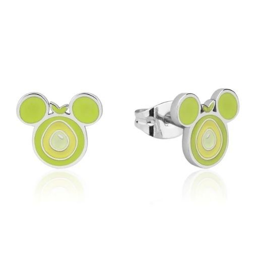 Disney Couture Kingdom - Mickey Mouse - Avocado Enamel Stud Earrings