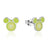 Disney Couture Kingdom - Mickey Mouse - Avocado Enamel Stud Earrings